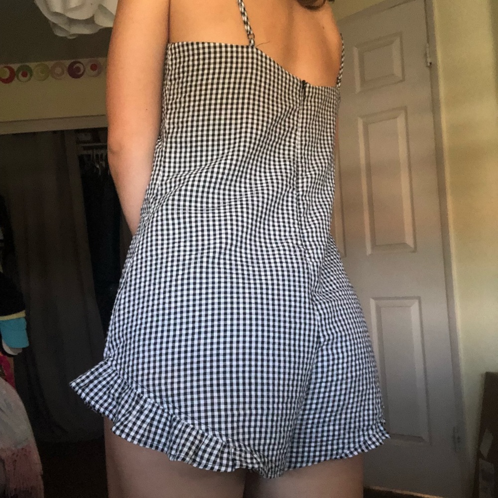 Gingham Romper